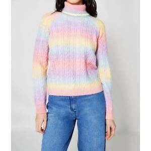 NEW MANOUSH rainbow sweater in pastel